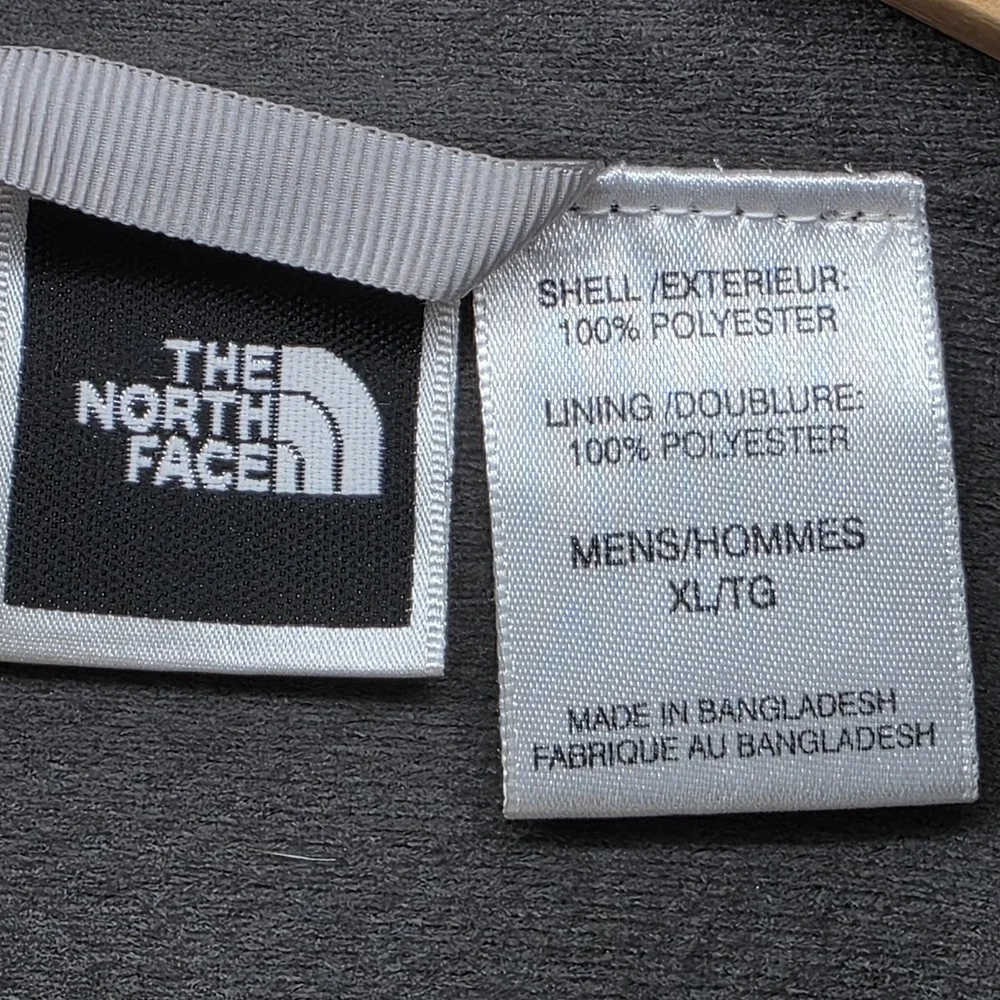 The North Face Stow Jacket Mens‎ XL Gray Full Zip Windbreaker Fleece Lined